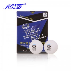 Мячи пластиковые бесшовные YINHE 3*** 40+ 6шт ITTF (белые)